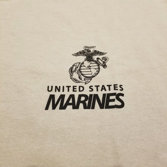 New USMC Desert Skull Tee Shirt L/Large Mens United States Military US Marines - Picture 2 of 9